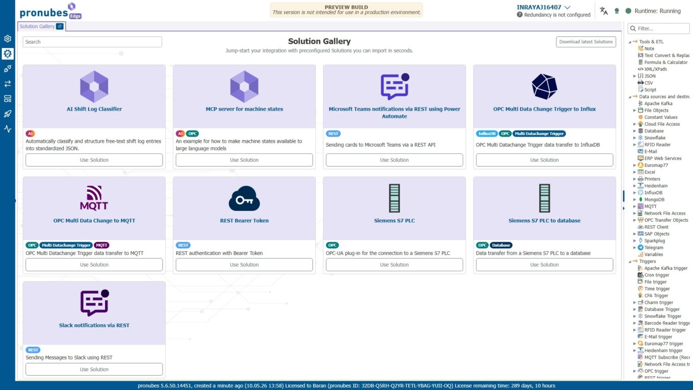 Inray Cloud-Lösung für nahtlose Datenintegration und Automatisierung in der Cloud.